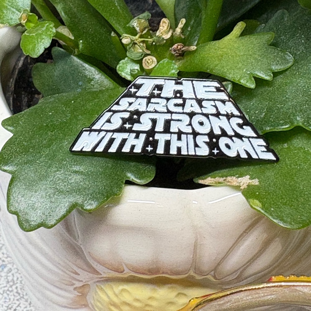 Star Wars Black and White Enamel Pin